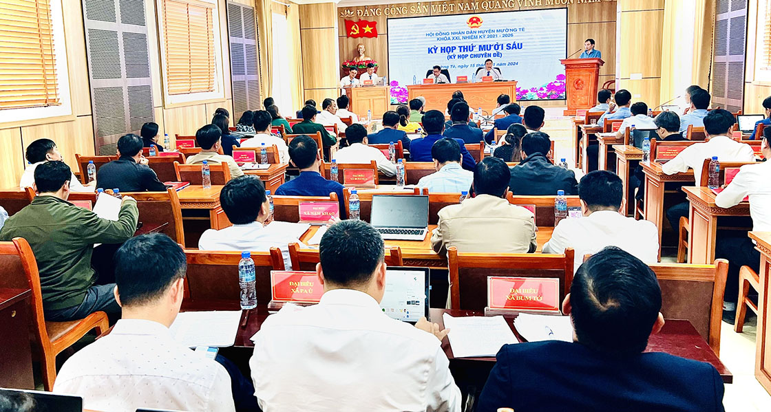 Kỳ họp thứ mười sáu (Kỳ họp chuyên đề) HĐND huyện Mường Tè